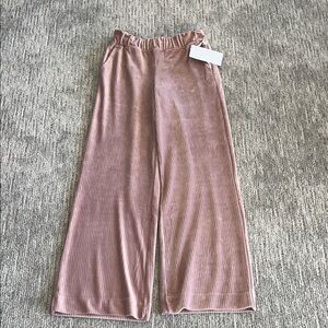 Wide Leg Corduroy Pants in Pink